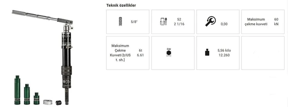 Kukko Hidrolik Göbek Seti 10 Ton - Resim 3