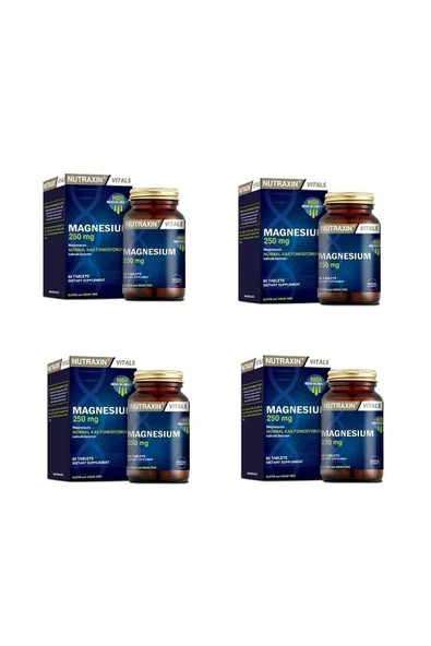 NUTRAXIN Magnesium 250 Mg 60 Tablet 4 Adet ürün görseli 1