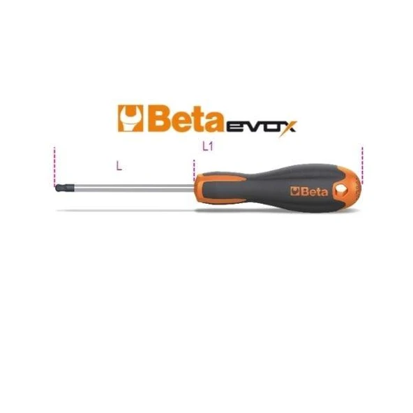 Beta 1206E/BP Bombeli Allen Tornavida 8mm ürün görseli 1