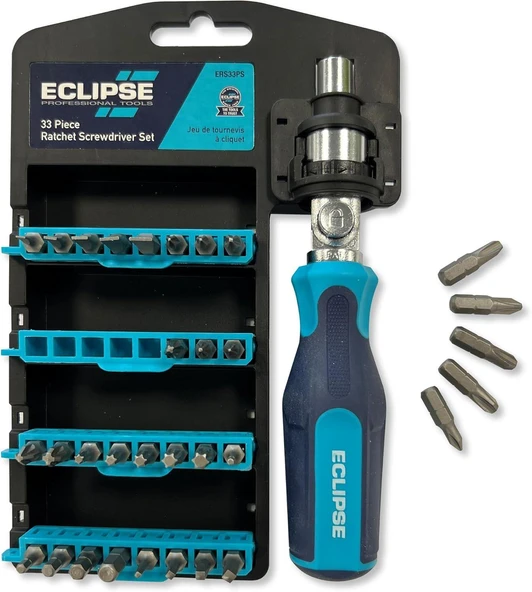 Eclipse ERS33PS Cırcırlı Tornavida Seti 33 Parça - Resim 3