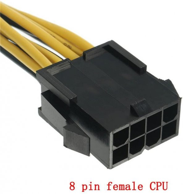 8 pin cpu - 2x8 pin Pcı-e Çevirici Kablo - Resim 6