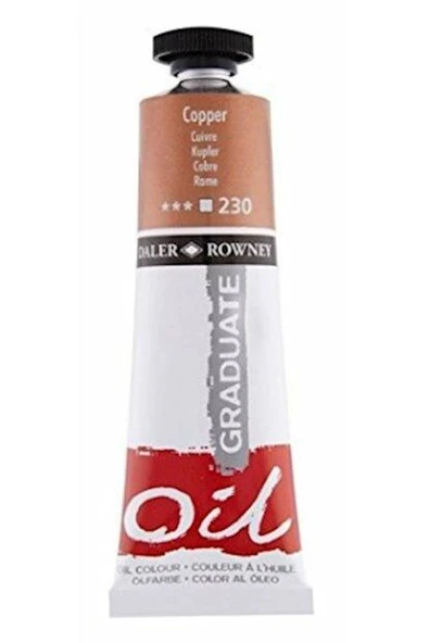 Daler Rowney 230 Graduate Yağlı Boya Grad Oıl 38ml Copper ürün görseli 1