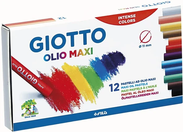 Giotto Olio Yağlı Pastel Boya 12 Renk ürün görseli 1