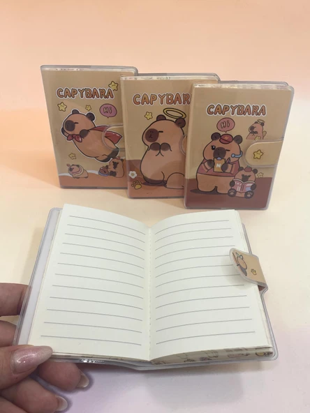 Capybara A7 Not Defteri , Çıt Çıtlı Cep Defteri - Süper Capybara - Resim 4