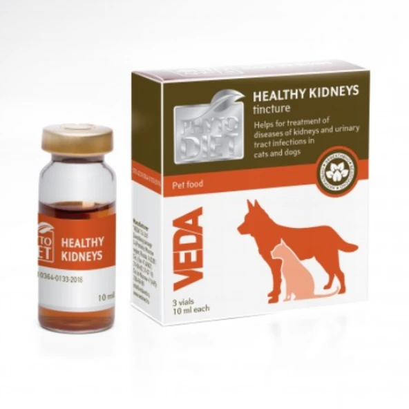 Veda Phytodiet Healthy Kidneys Tincture Kedi Köpek 3x10 ml ürün görseli 1