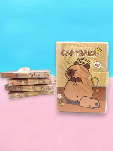 Capybara A7 Not Defteri , Çıt Çıtlı Cep Defteri - Melek Capybara ürün görseli 1