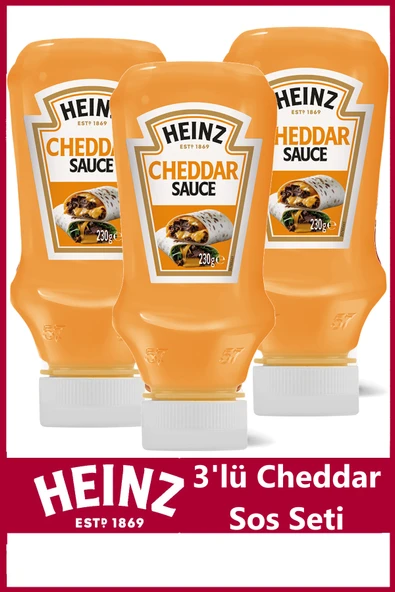 Heinz Cheddar Sos 230 gr x 3 Adet ürün görseli 1