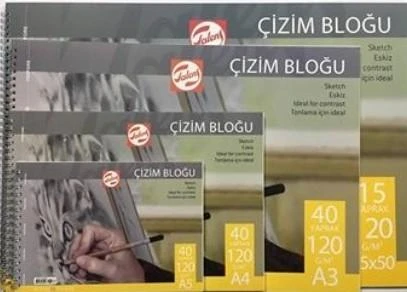 TALENS ÇİZİM DEFTERİ 35 x 50 - 120 GR - 15 YP - SPİRALLİ ürün görseli 1