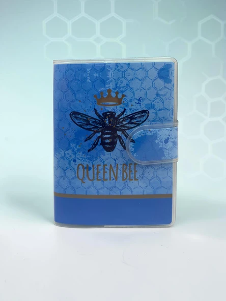 Queen Bee A7 Not Defteri , Çıt Çıtlı Cep Defteri - Mavi - Resim 2