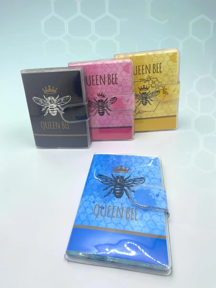 Queen Bee A7 Not Defteri , Çıt Çıtlı Cep Defteri - Mavi - Resim 3