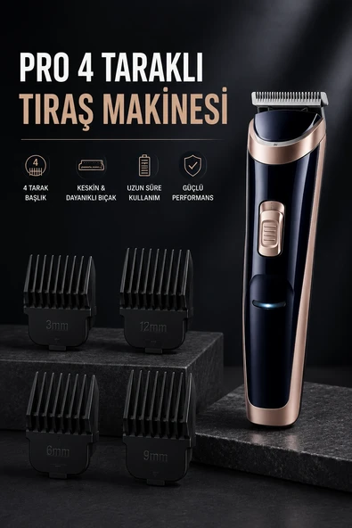 Paslanmaz Çelik Bıçaklı Hassas Çelik Bıçaklı Tıraş Makinesi ürün görseli 1