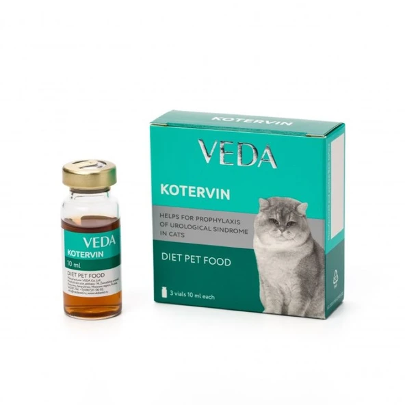 Veda Kotervin İdrar Yolları Destekleyici Sıvı 3x10 ml ürün görseli 1