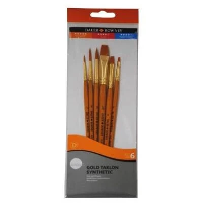 Daler Rowney Taklon Fırça Seti  6'lı ürün görseli 1
