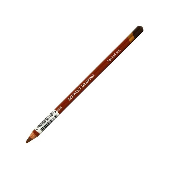 Derwent Drawing Pencil Renkli Çizim Kalemi 6110 Sepia Red ürün görseli 1