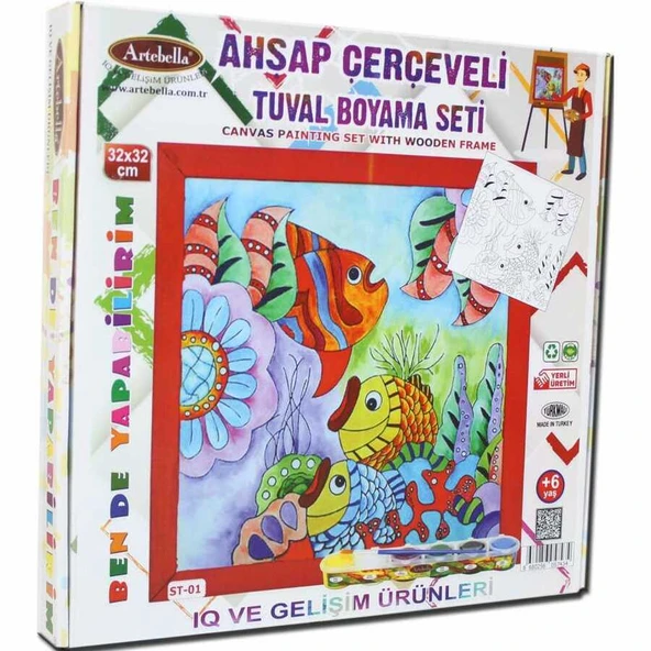 Artebella Tuval Boyama Seti 32×32 cm St-01 ürün görseli 1