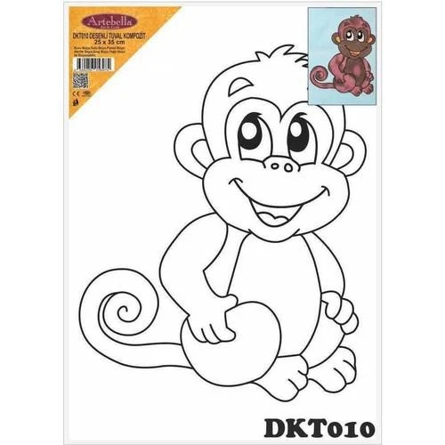 DKT010 desenli tuval kompozit boyama 25x35 cm ürün görseli 1