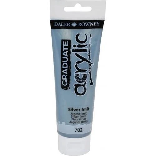 Daler Rowney Akrilik Boya 120 ML-702 Silver imit ürün görseli 1