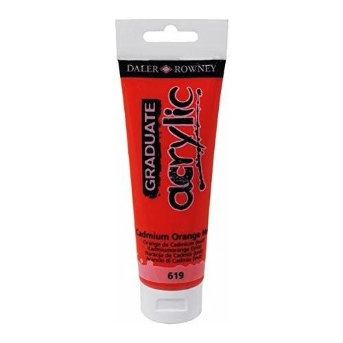 Daler Rowney Graduate Akrilik Boya 120ml 619 Cadmium Orange ürün görseli 1