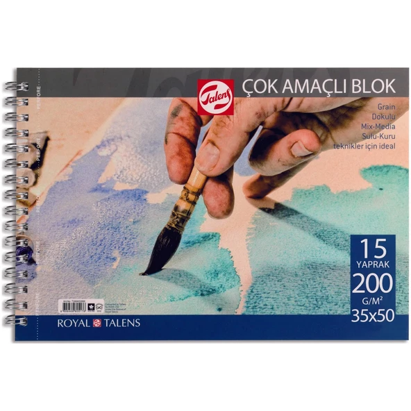 TALENS ÇOK AMAÇLI RESİM BLOKLARI 200GR 35x50 15YP ürün görseli 1