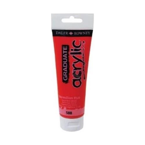 Daler Rowney 120 Ml Graduate Akrilik Boya 588 Vermilion Hue ürün görseli 1