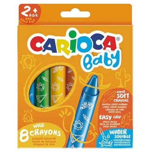 CARİOCA BEBEK PASTEL BOYA 8Lİ ürün görseli 1