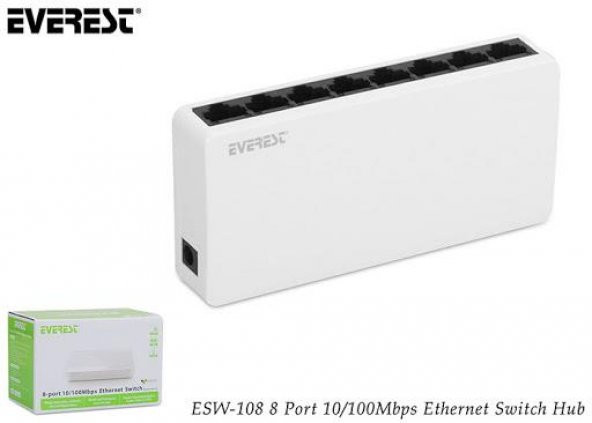 8 Port Switch Hub 10/100 ürün görseli 1