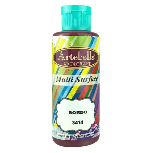 3414130 Artebella Multı Surface Boya 130cc Bordo ürün görseli 1