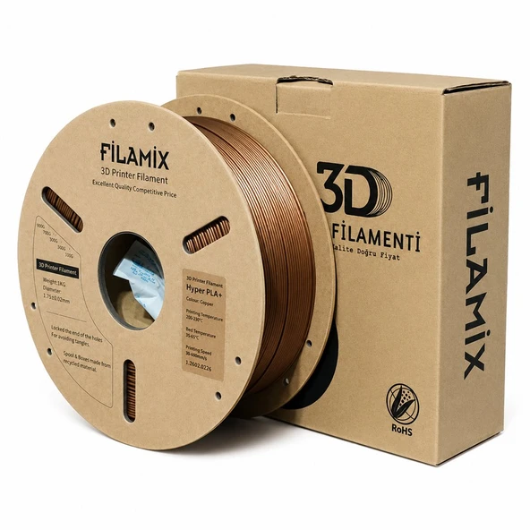Filamix Yüksek Hızlı Hyper Pla Bronz 1.75mm 1kg ürün görseli 1