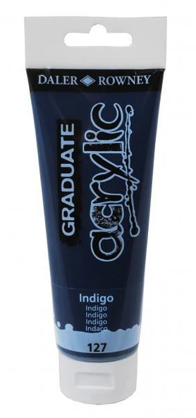 DALER ROWNEY 120 ML GRADUATE AKRİLİK BOYA 127 INDİGO ürün görseli 1