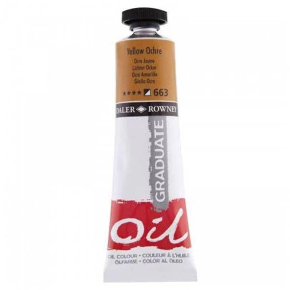 Daler Rowney 663 Graduate Yağlı Boya Oil Color 38ml Yellow Ochre ürün görseli 1