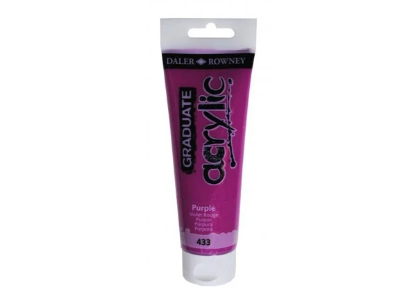 DALER ROWNEY 433 GRADUATE AKRİLİK BOYA Purple120 ML ürün görseli 1