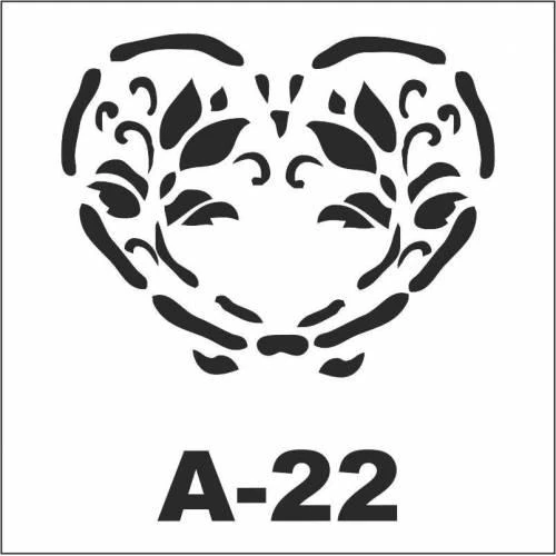 A-22 Artebella Stencil 20x20 Cm ürün görseli 1