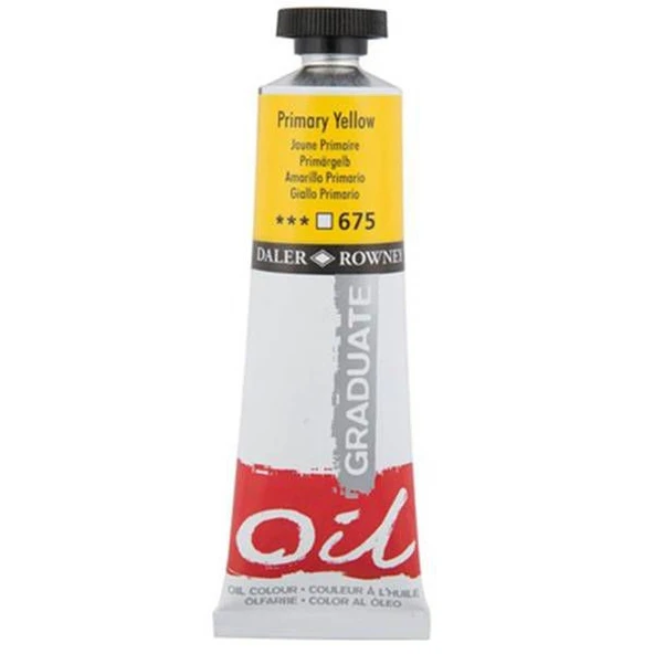 Daler Rowney Graduate Yağlı Boya 38ml 675 Primary Yellow ürün görseli 1