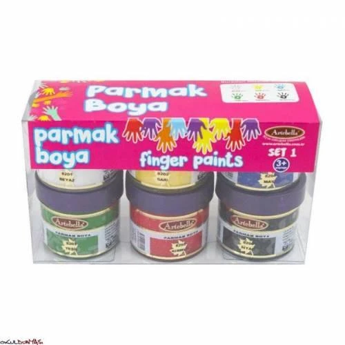 Artebella parmak boya 6 lı set 1 50 ml ürün görseli 1
