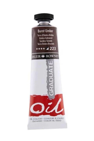 Daler Rowney Graduate Yağlı Boya Oil Color 38ml Lamp Black 223 ürün görseli 1
