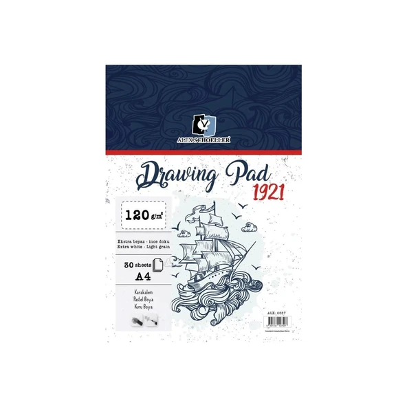 4 ALX.A4 120 GR SPR DRAWING PAD 30.LU ALX-0557 ürün görseli 1