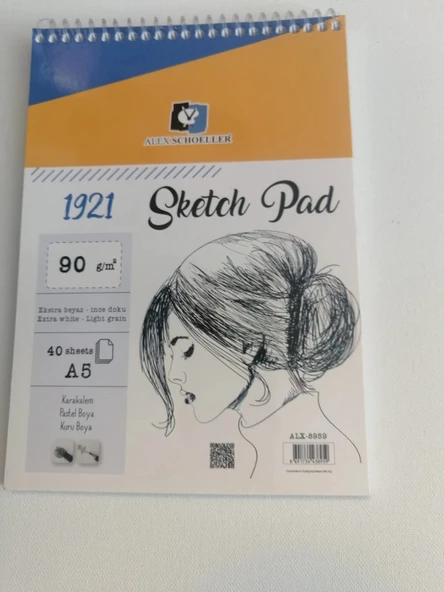 ALX.A5 90 GR SPR SKETCHPAD 40.LI ALX8959 A5 ürün görseli 1