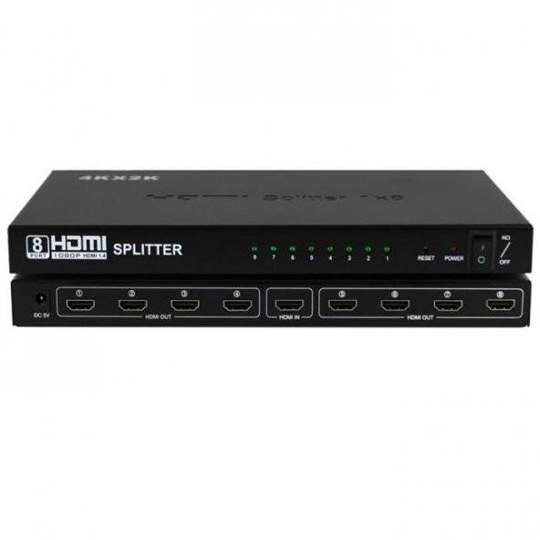HDMI SPLITTER 1 GİRİŞ 8 ÇIKIŞ ürün görseli 1