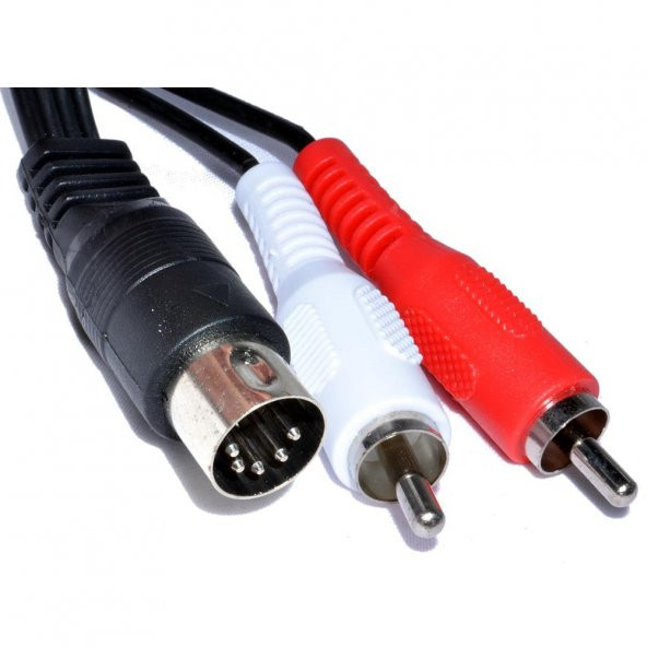5 Pin Din 2 Rca Kablo 3 Metre ürün görseli 1