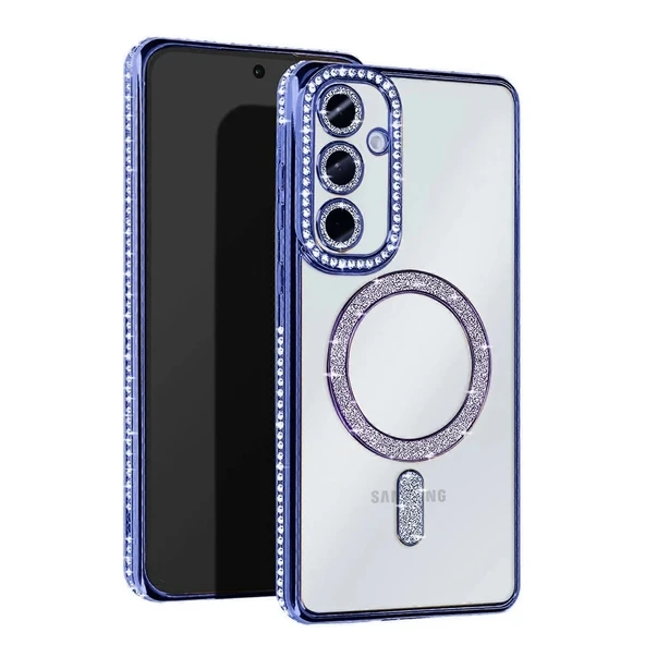Samsung Galaxy S25 Fe Joke Simli Magneticsafe Kılıf - Mavi ürün görseli 1