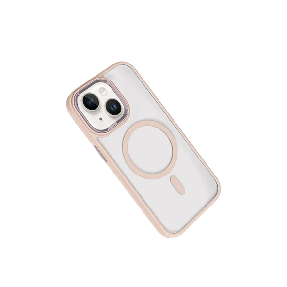 Joko Apple İphone 14 Terea Magsafe Kapak - Pembe - Resim 4