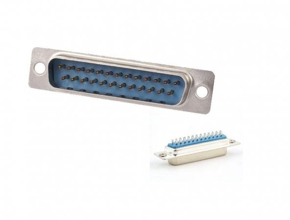 25 pin erkek d-sub konnektör 50 adet ürün görseli 1