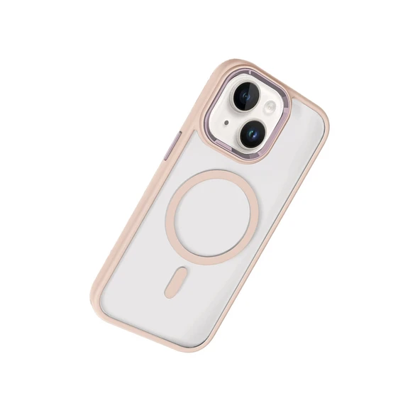 Joko Apple İphone 14 Terea Magsafe Kapak - Pembe - Resim 3