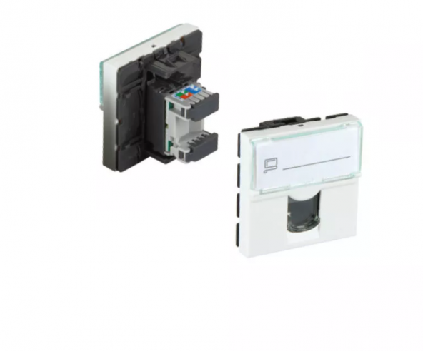 Cat6 Rj45 Priz Modülü 45x45 mm ürün görseli 1