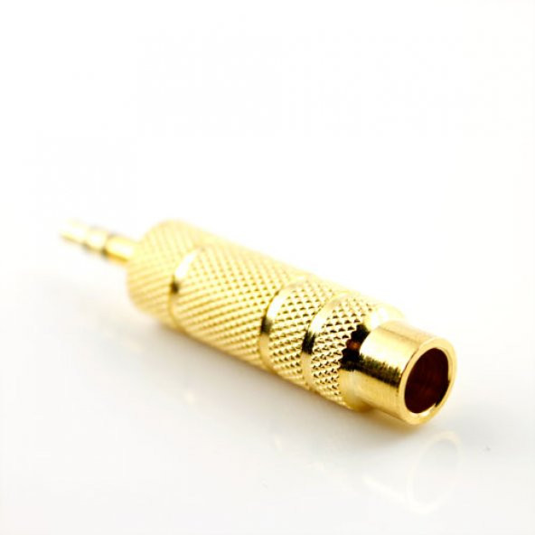 3.5 mm Erkek-6.3 mm Dişi Stereo Çevirici Gold ürün görseli 1