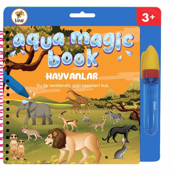 LİNO AQUA MAGİC BOOK HAYVANLAR (SİHİRLİ BOYAMA KİTABI) ürün görseli 1