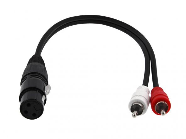 Xlr Dişi 2 Rca Erkek Çevirici Kablo ürün görseli 1