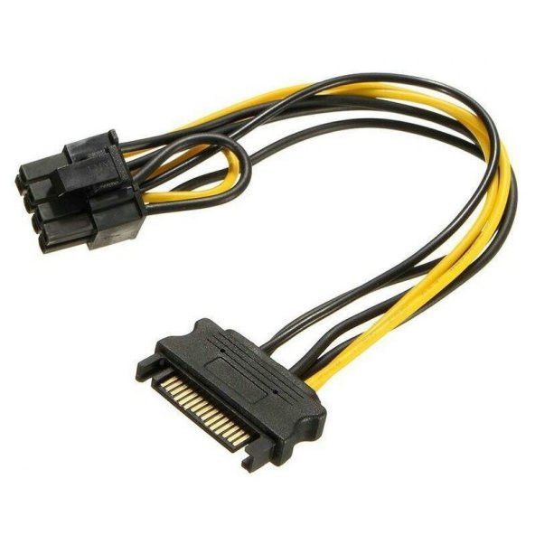 Sata to 8 pin PCI-E Ekran Kartı Güç Çevirici Kablo ürün görseli 1