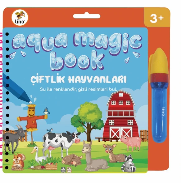 LİNO AQUA MAGİC BOOK .çiftlik (SİHİRLİ BOYAMA KİTABI) ürün görseli 1