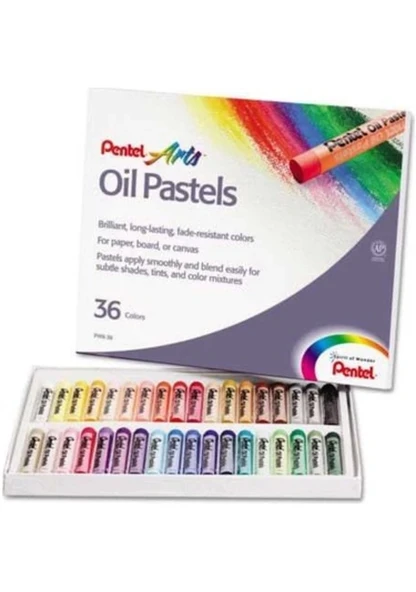 Pentel Oil Pastels Yağlı Pastel 36 Lı Renk ürün görseli 1